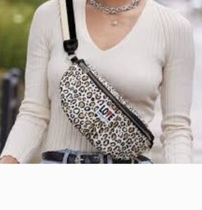 Wild Cat Brighton Love Leopard Print Fanny Pack Belt Waist Bag Adjustable Strap